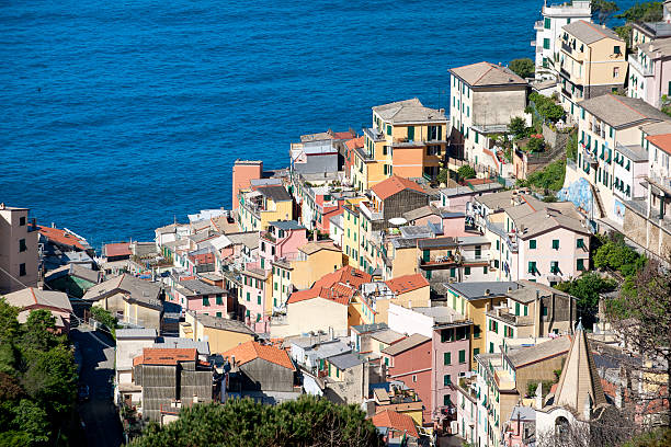 istock Manarola , seen from the mountains 460519191
