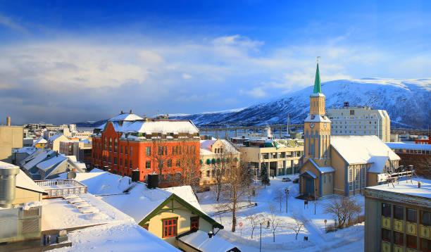 Tromso Cathedral Tromso Cathedral tromso stock pictures, royalty-free photos & images
