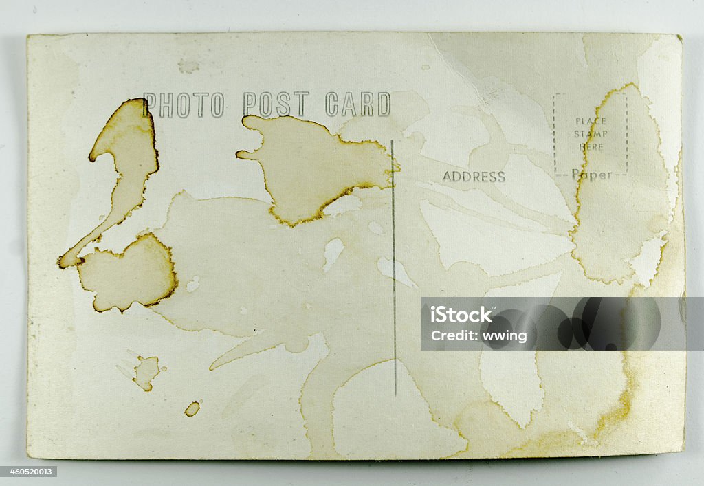 Antyczny Poplamiony Kartka pocztowa - Zbiór zdjęć royalty-free (Antyczny)
