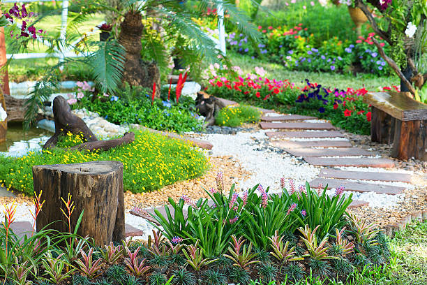 istock Parks Colourful Flowerbeds 460539067