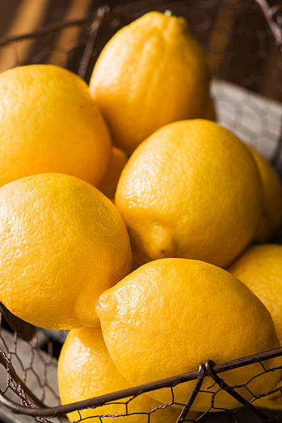 istock Basket with Organic Lemons Fresh From Market 460542843