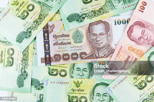 Baht Thailandese Nota - Fotografie stock e altre immagini di Affari - Affari, Asia, Attività bancaria