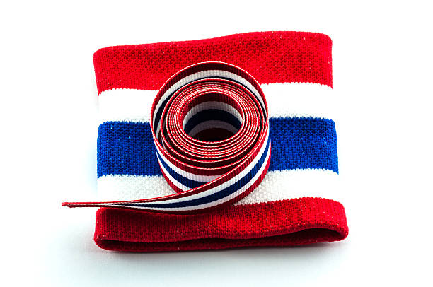 istock Thailand flag ribbon & wristband 460550431