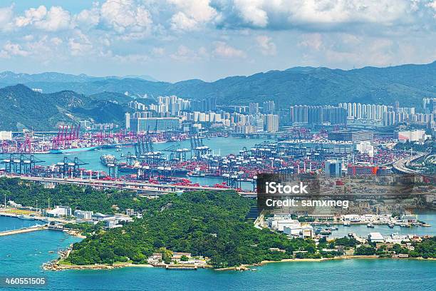 Foto de Container Terminals Kwai Tsing Hong Kong e mais fotos de stock de Azul - Azul, Caminhonete pickup, Caminhão