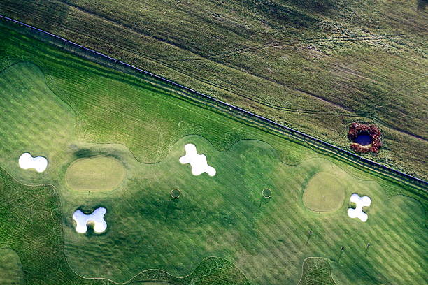 istock Aerial shot of the golf course 460551607