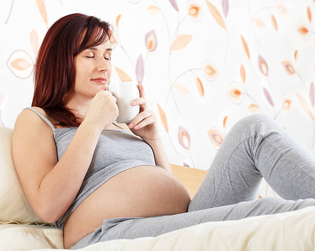 istock Pregnant woman lying in bed 460552241