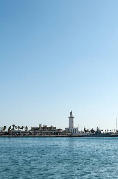 Lighthouse in blue stock photo