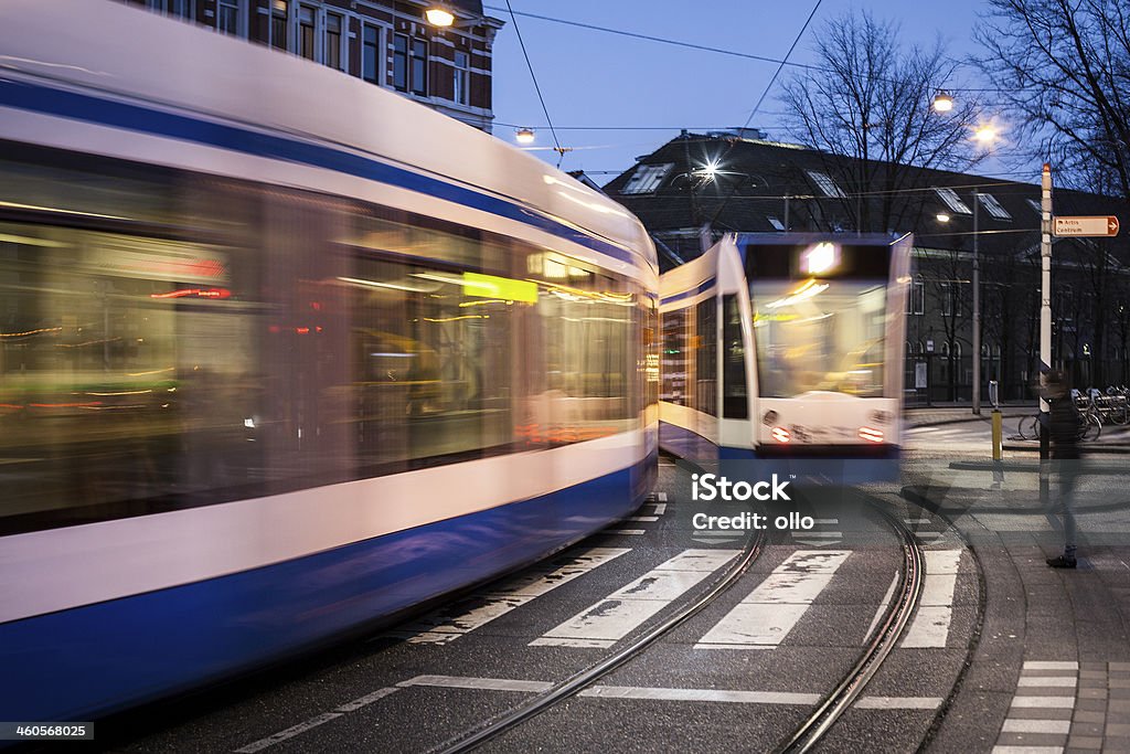 Tram di Amsterdam - Foto stock royalty-free di Trasporto pubblico