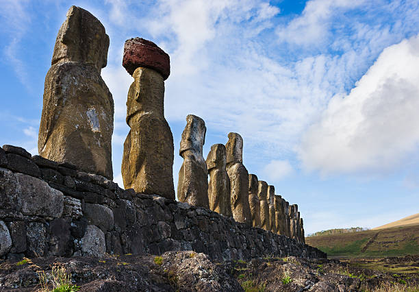 istock Moai on Ahu Tongariki, Easter Island, Chile 460568053