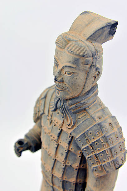 guerriero cinese - terracotta soldiers chinese ethnicity warrior xian foto e immagini stock