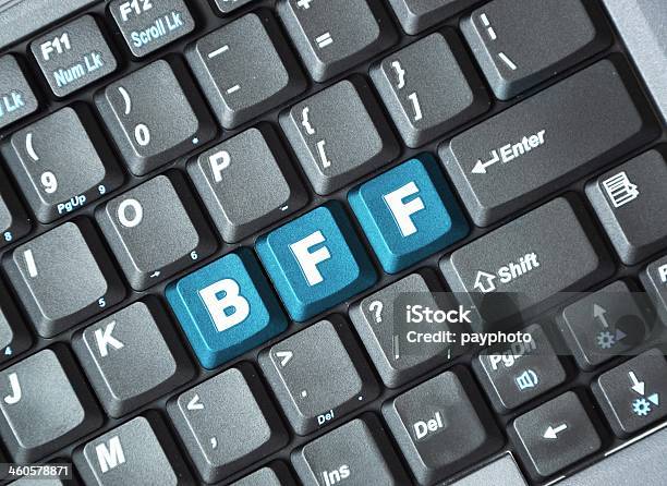 Bff Tecla No Teclado - Fotografias de stock e mais imagens de Botão - Peça de Máquina - Botão - Peça de Máquina, Computador, Computador Pessoal
