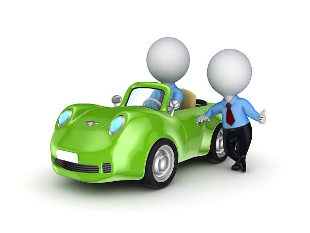 istock Small person selling the car. 460581155