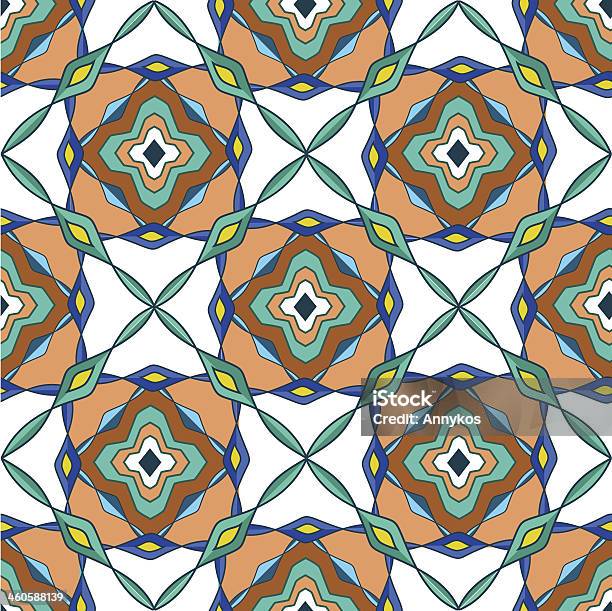 Motif Sans Couture De Mosaïque Marocaine Vecteurs libres de droits et plus d'images vectorielles de Abstrait - Abstrait, Afrique, Antiquités