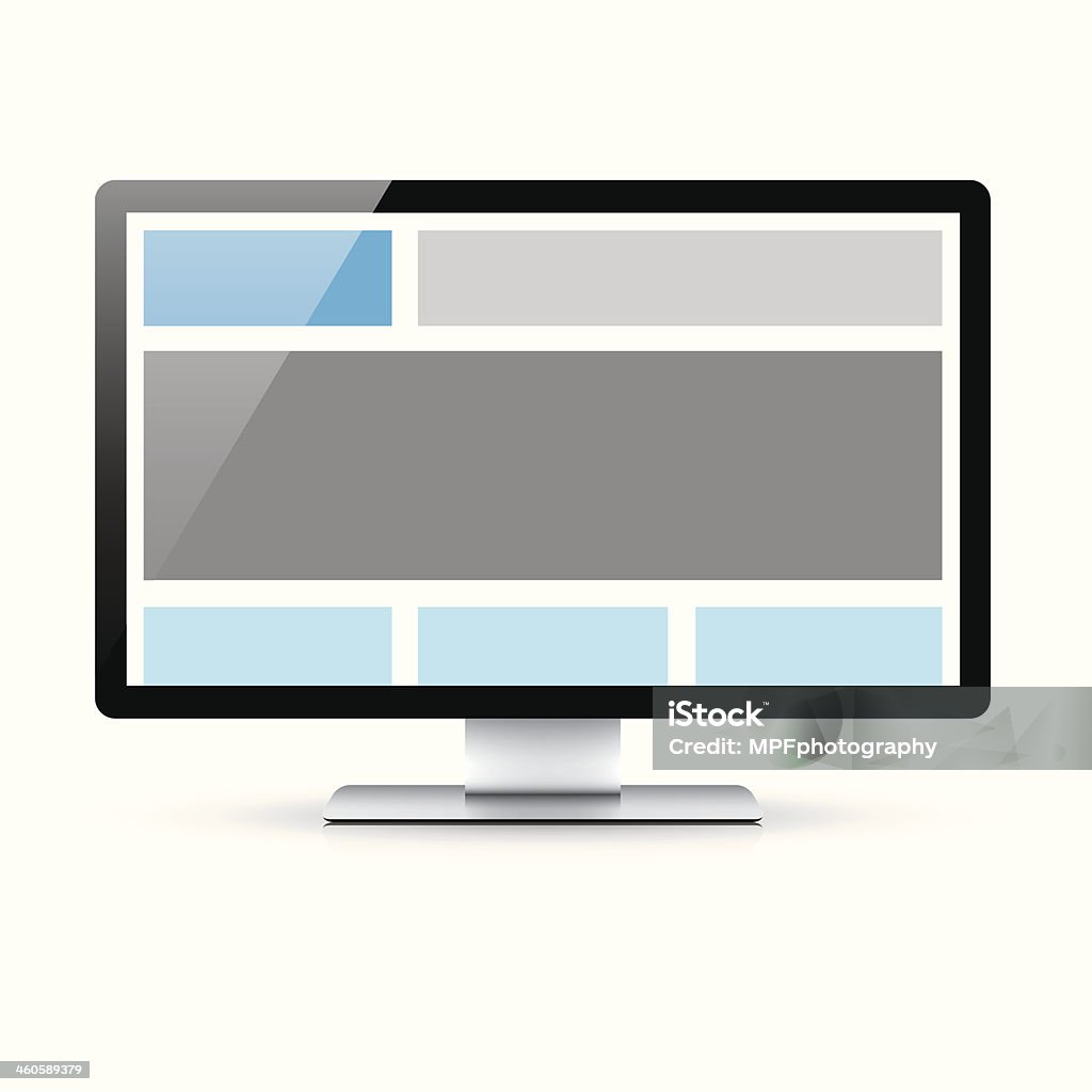 Web Coding Concept Responsive Html And Css Design Desktop Computer ...