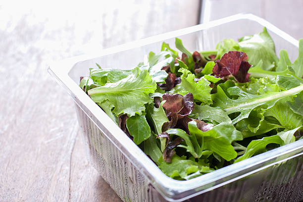 Salad, ready to eat from the supermarket.