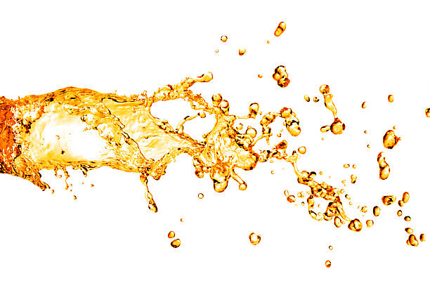 istock orange water splash isolated on white 460590339