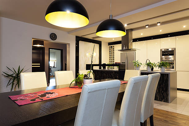 istock Urban apartment - Dining room and kitchen 460603137