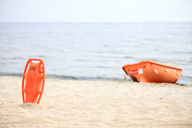 istock Lifeguard beach rescue equipment 460623217