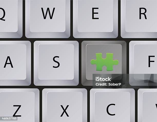 벡터 키보드 낱말퍼즐 버튼을 클릭합니다 Eps10 검은색에 대한 스톡 벡터 아트 및 기타 이미지 - 검은색, 공란, 녹색