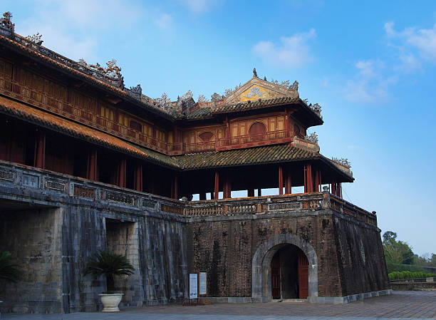 Imperial City (The Citadel), Hue, Vietnam. UNESCO World Heritage Site. stock photo