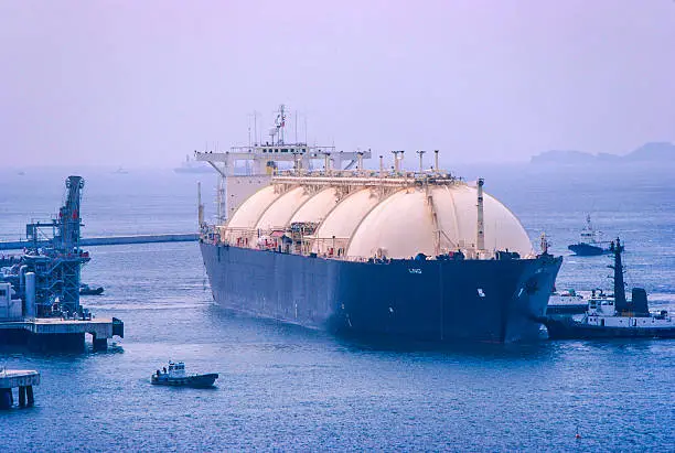 Liquid Natural Gas Tanker to deliver natural gas to consumers.