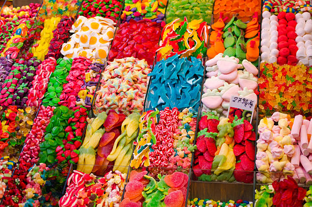 istock Jelly candies on market stall 460649245