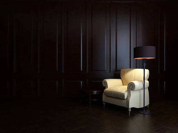 istock armchair and  floor lamp 460654581