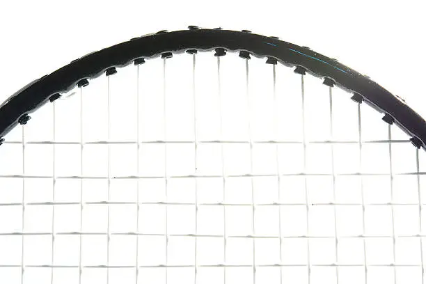 Photo of badminton with isolated