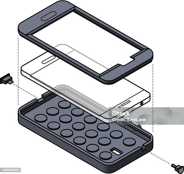 Vetores de Telefone Celular Proteção e mais imagens de Capa para telefone - Capa para telefone, Rachado, Vector