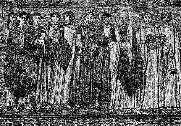 ilustrações, clipart, desenhos animados e ícones de imperador giustiniano mosaicos de ravenna - giustiniano