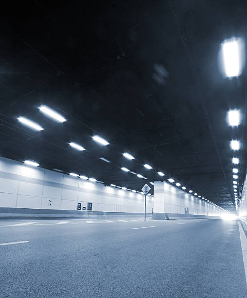 istock Abstract car in the tunnel trajectory 460670161