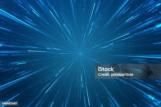 Abstract Science Fiction Futuristic Background Stock Photo - Download Image Now - Machinery, Time Flies, Distorted Image