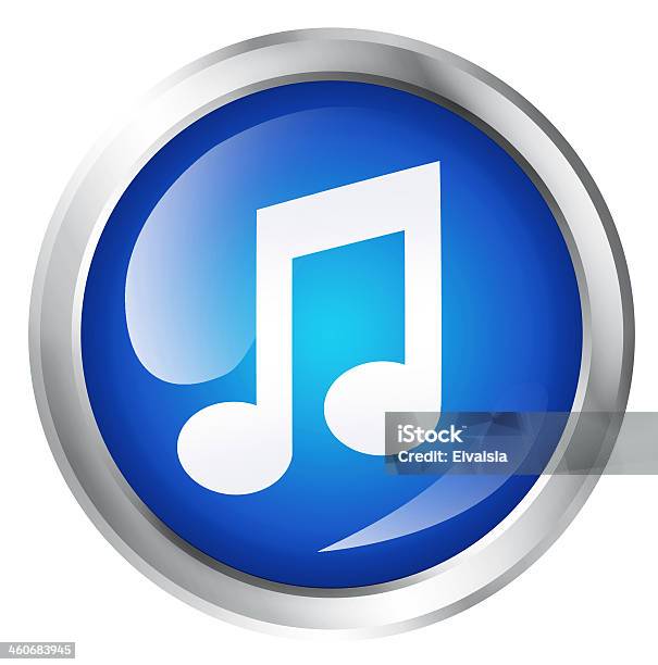 Musiksymbol Stockfoto und mehr Bilder von Blau - Blau, Icon, Note