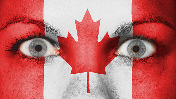 istock Close up of eyes with flag 460729791