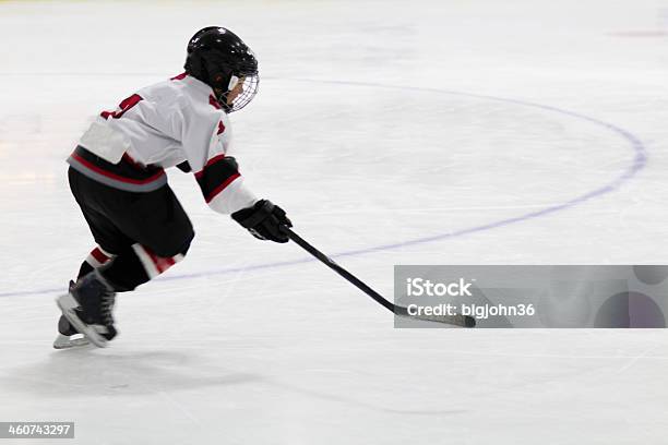 Child Playing Minor Hockey Stock Photo - Download Image Now - Ice Hockey, Child, Canada