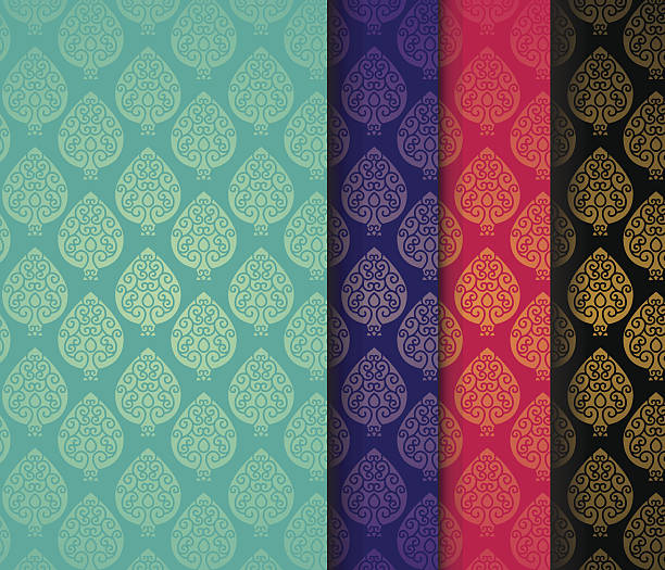 カラフルなインドのパターン設計 - saree点のイラスト素材／クリップアート素材／マンガ素材／アイコン素材