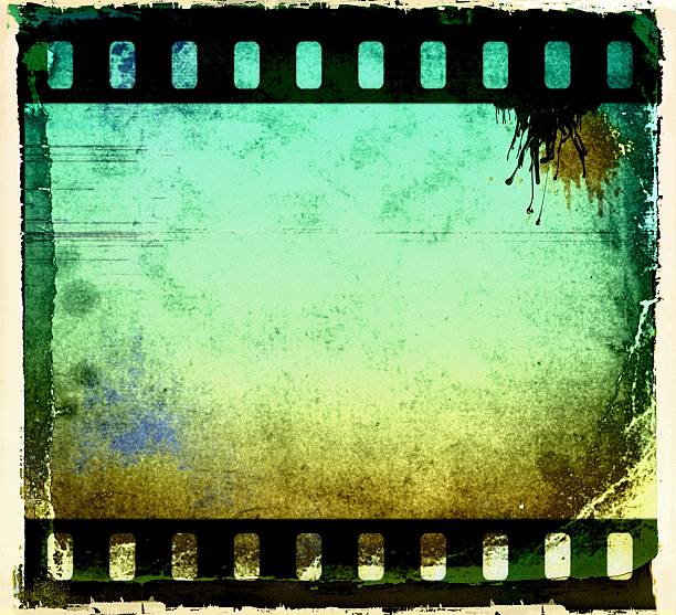 istock Vintage film strip frame 460761769