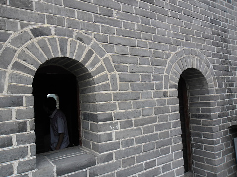Beijing, China – May 24, 2012: A view of the Great Wall in Beijing, China. The Visitors are both locals and foreigners.
