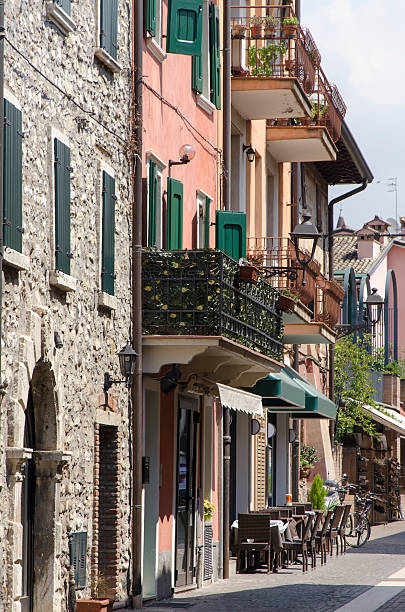 Street in Bussolengo by the Garda lake