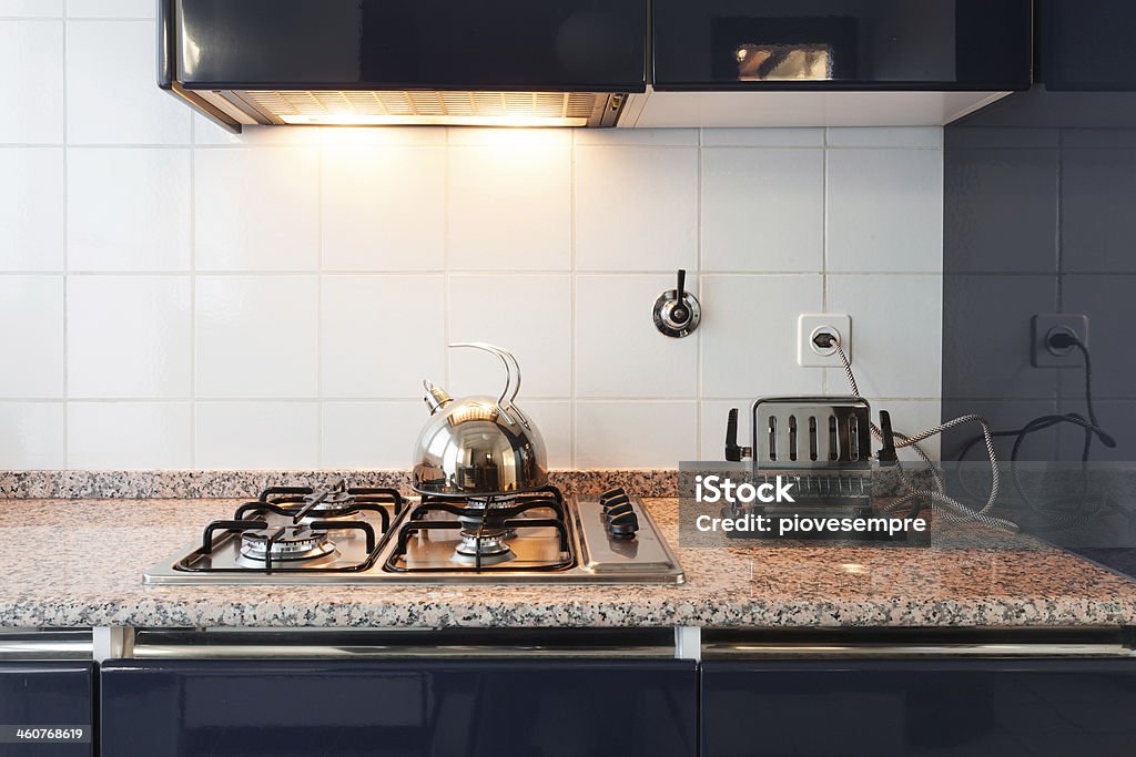 modern kitchen, detail interior, comfortable loft, modern kitchen, detail Apartment Stock Photo