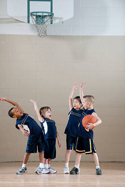 istock Diverse Childrens Basketball Team 460769613