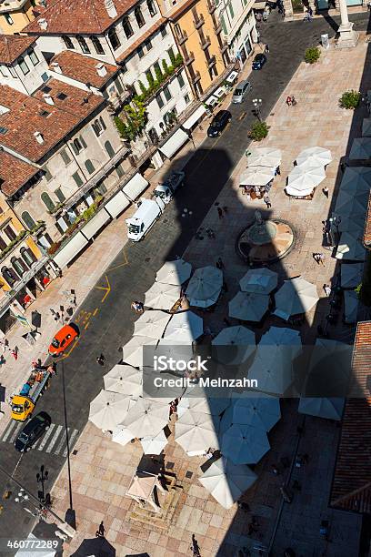 Shadow Of Torre Dei Lamberti At Piazza Miracoli Stock Photo - Download Image Now - Ancient, Arcade, Architecture