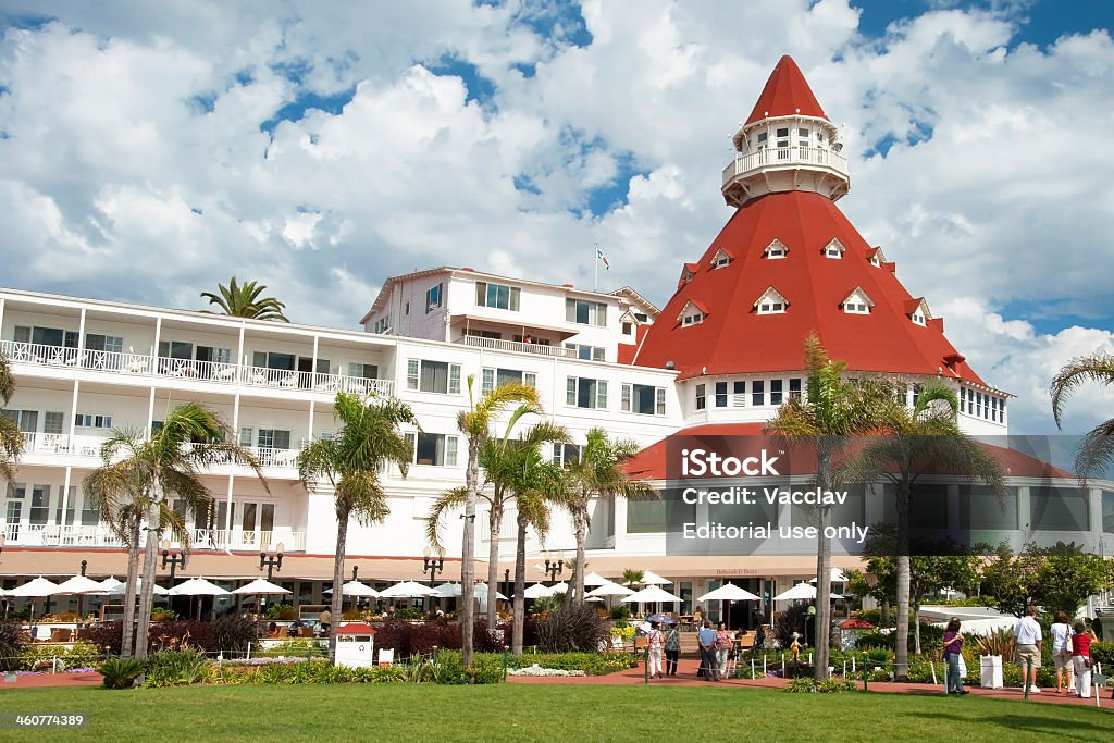 Viktorianische Hotel del Coronado in San Diego - Lizenzfrei Hotel Stock-Foto