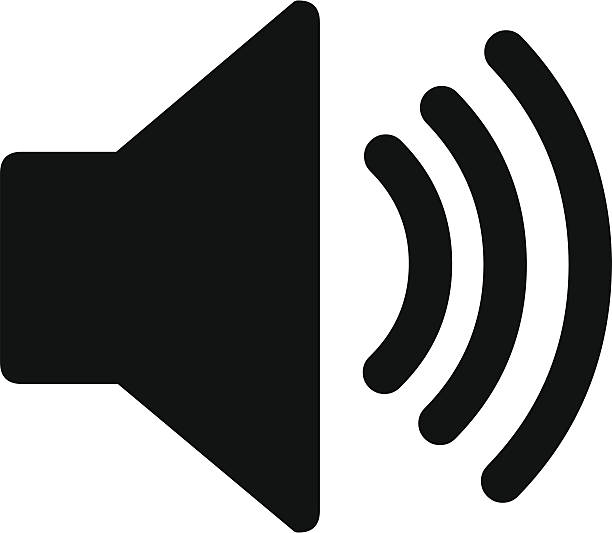 볼륨 아이콘을 - interface icons audio stock illustrations