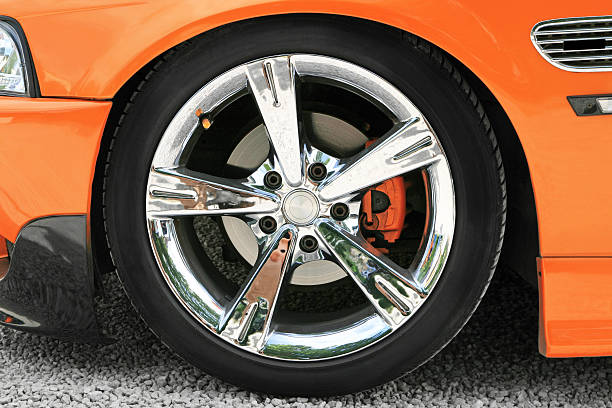 istock Automotive Chrome Wheel & Tire 460784119