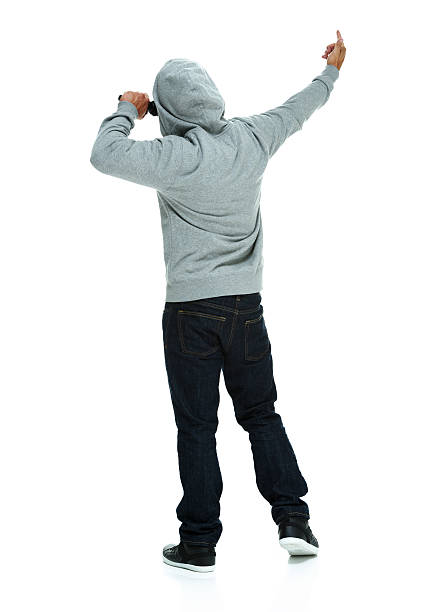 istock Rear view of male rapper 460786245