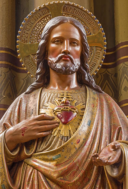 istock Antwerp - Jesus heart statue from Joriskerk 460786351