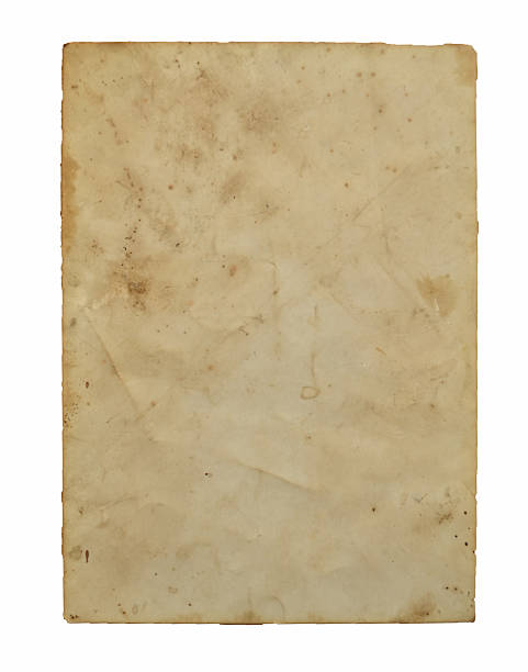 istock Vintage old paper isolated on white background 460806979