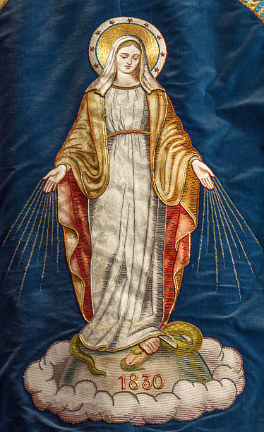 istock Mechelen - Needlework of Virgin Mary 460810055