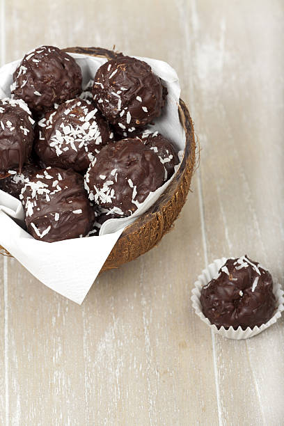istock Coconut milk rice truffles and a bowl 460810577